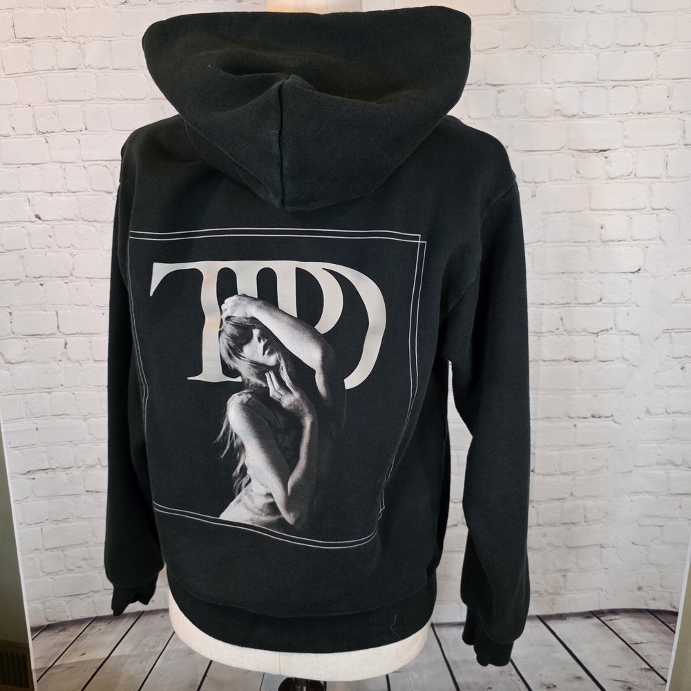 Rare Taylor Swift TTPD Spotify Exclusive Limited Edition Black Hoodie Size Small